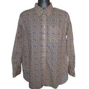 Engineered Garments Button Down Long Sleeve Shirt Surf Beach Pattern Mens S
